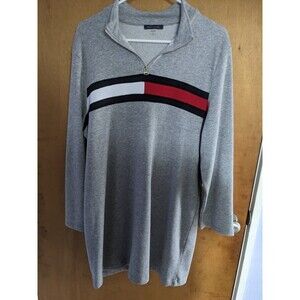 Tommy Hilfiger Grey Long Sleeve Midi Sweater Dress Size XL